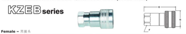 ISO 7241 A SERIES HYDRAULIC QUICK COUPLINGS